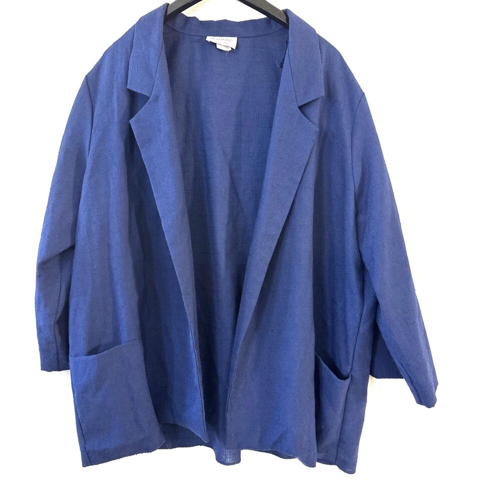 Joanna Plus Vintage Long Sleeve Pocket Blazer - XXL - Made in USA